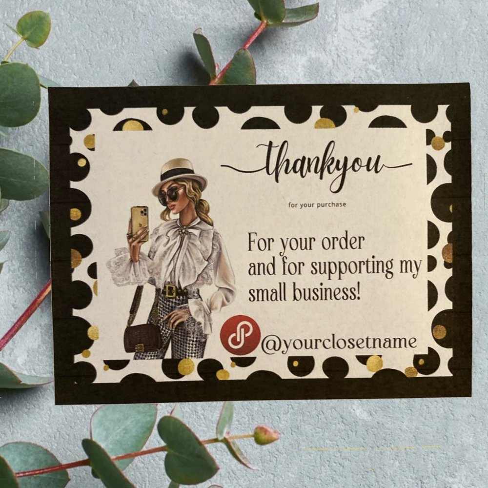 Thank You Business Card Customize, Business Card Personalize